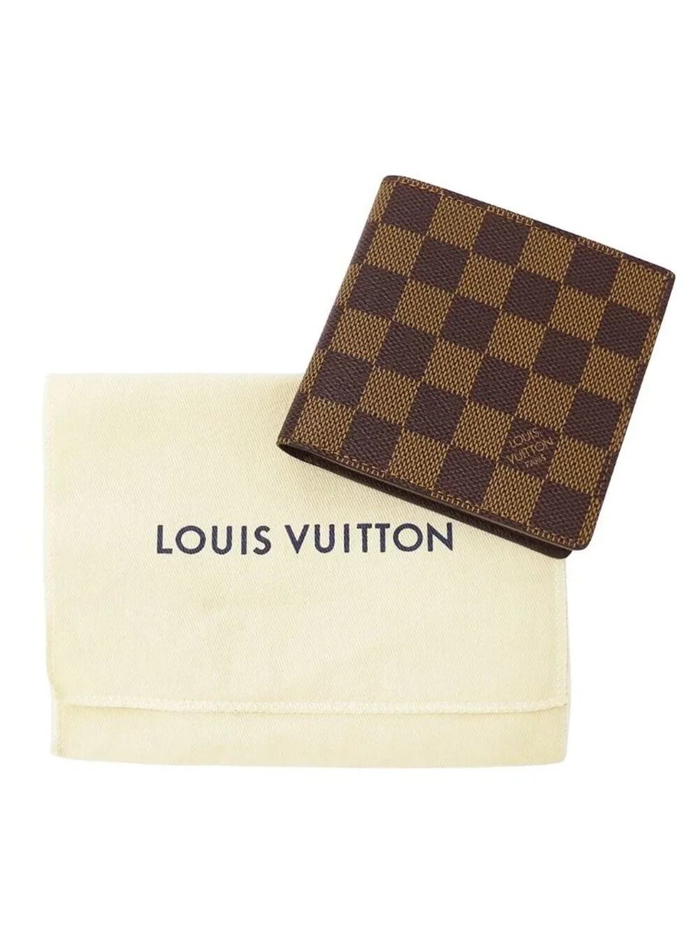 Louis Vuitton Wallet Damier Bifold Portefeuille Marco Brown